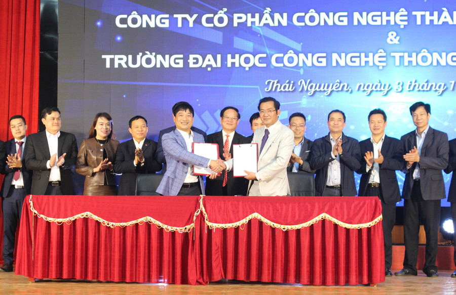 Trường Đại học Công nghệ Thông tin và Truyền thông ký kết hợp tác chiến lược với Công ty cổ phần công nghệ Thành Nam Thái Nguyên.
