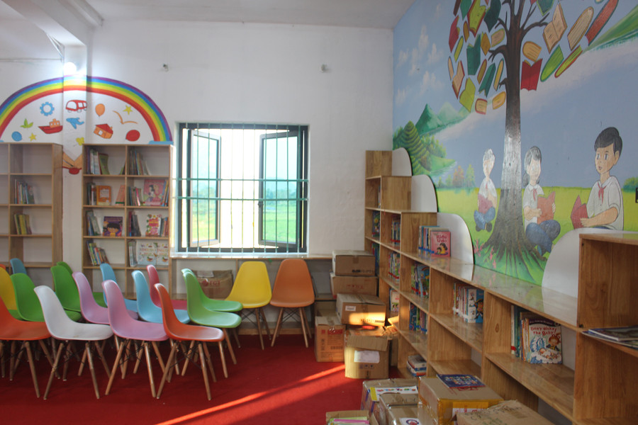 Thư viện Trường Tiểu học Quang Vinh được di chuyển lên tầng 2. img-7901.jpg