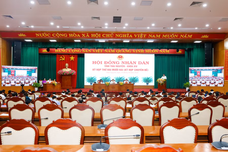 Kỳ họp thứ 22 HĐND tỉnh Thái Nguyên thông qua 5 nghị quyết.