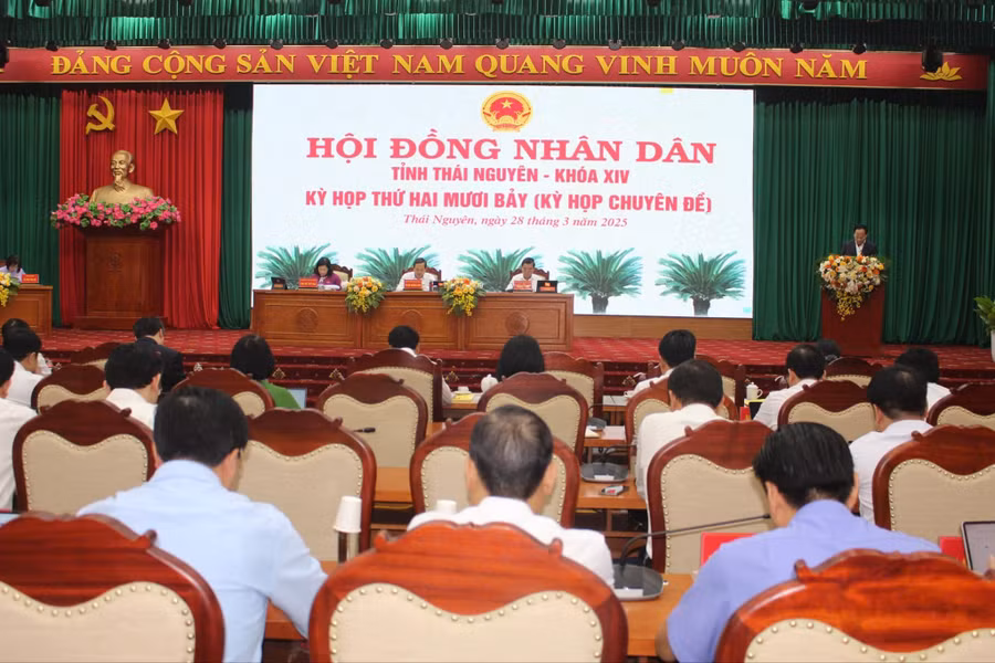 Kỳ họp thứ XXVII (Kỳ họp chuyên đề) HĐND tỉnh Thái Nguyên.