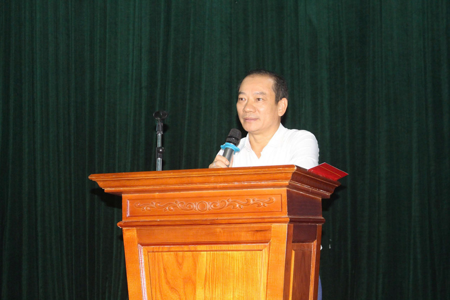 Ông Nguyễn Mạnh Hà – Phó Bí thư Thường trực Thành ủy Thái Nguyên phát biểu tại buổi lễ. ong-nguyen-manh-ha-phat-bieu.jpg