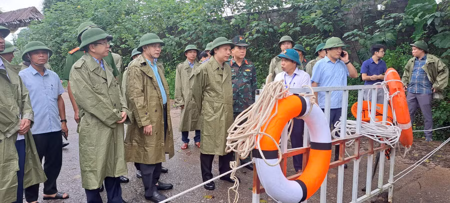 Thái Nguyên triển khai ứng trực, ứng phó với bão số 3.