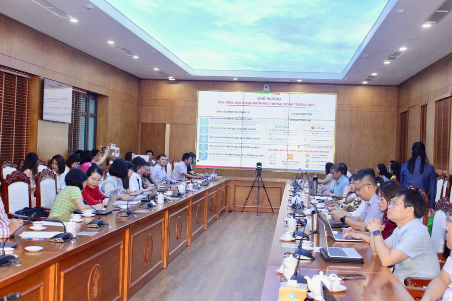 Đại học Thái Nguyên kỳ vọng sẽ hoàn thành mục tiêu đưa tiếng Anh trở thành ngôn ngữ thứ hai. img-2194.jpg