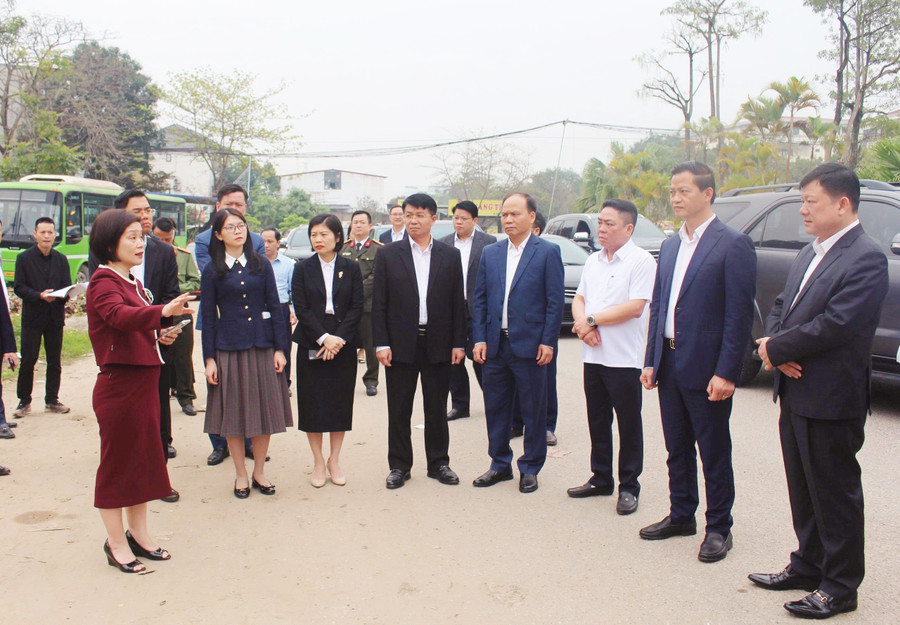 Các đại biểu khảo sát thực tế.