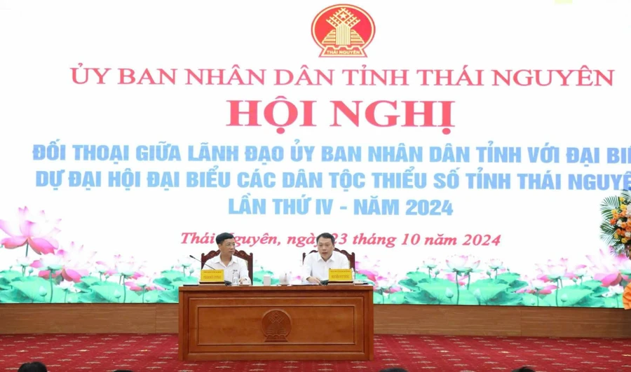 Lãnh đạo tỉnh Thái Nguyên gặp mặt, đối thoại với đại biểu dự Đại hội đại biểu các DTTS.