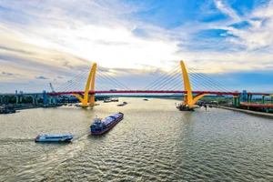Cầu Máy Chai bắc qua sông Cấm được khánh thành, sáng 19/8.