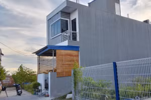 Công trình nhà 2 tầng được ông Đỗ Văn Hữu xây nhầm vị trí vào thửa đất của bà Trần Thị KIm Loan tại Khu 7 Kiền Bái, Thiên Hương (Hải Phòng)