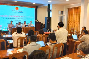 Quang cảnh Hội thảo rút kinh nghiệm sau khảo sát chính thức Chương trình đánh giá học sinh quốc tế chu kỳ 2025.