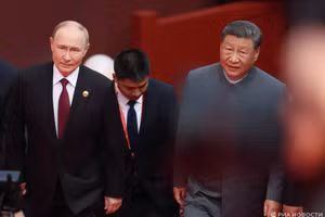 Tổng thống Vladimir Putin và Chủ tịch Tập Cận Bình tại Bắc Kinh. 