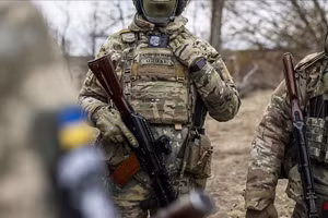 Binh sĩ Ukraine tại Kursk.