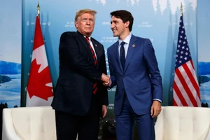 Ông Trump và Thủ tướng Justin Trudeau.