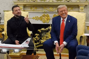 Tổng thống Zelensky và Tổng thống Trump tại Nhà Trắng hôm 18 tháng 8.