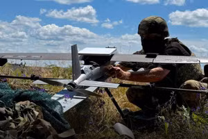 Máy bay không người lái trên chiến trường Ukraine.