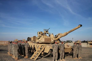 Binh sĩ Mỹ tại Kuwait. 