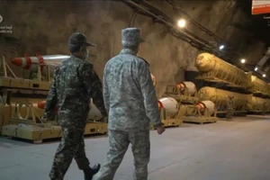 Kho tên lửa đạn đạo ngầm của Iran.