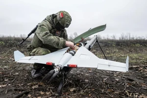 Binh sĩ Nga triển khai chiến đấu UAV tại khu vực Kupyansk.