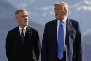 Thủ tướng Canada Mark Carney và Tổng thống Mỹ Donald Trump.