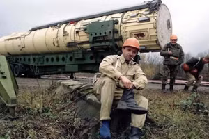 Tên lửa ICBM khi còn trong trang bị của Ukraine.