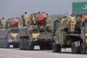 Tên lửa Shaheen-3 có khả năng mang đầu đạn hạt nhân của Pakistan.