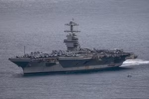 Hình ảnh tàu USS Gerald R. Ford, hôm 23/3/2026.