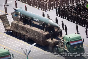 Tên lửa đạn đạo của Houthi.