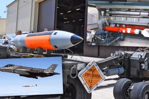 Mỹ thử nghiệm bom B61 không mang theo đầu đạn hạt nhân.