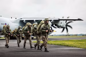 Binh sĩ Anh trong một cuộc tập trận.