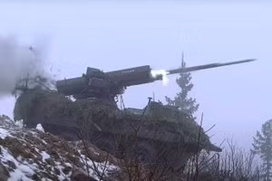 Tên lửa FZ275 LGR được tích hợp lên xe chiến đấu.