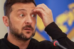 Tổng thống Ukraine Volodymyr Zelensky.