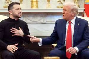 Tổng thống Ukraine Zelensky và Tổng thống Mỹ Trump.