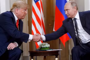 Tổng thống Trump và Tổng thống Putin trong cuộc gặp tại Phần Lan tháng 7 năm 2018.