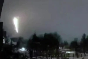 Khoảnh khắc Oreshnik tấn công mục tiêu tại Kiev.