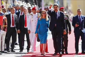 Tổng thống Venezuela Nicolas Maduro và vợ Cilia Flores.