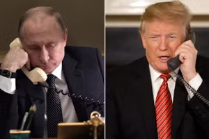 Tổng thống Nga Vladimir Putin và Tổng thống Mỹ Donald Trump.