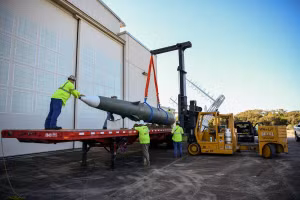 Tên lửa tầm trung Pershing II từng được Mỹ triển khai tại Đức.