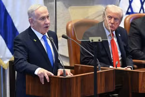 Thủ tướng Israel Benjamin Netanyahu và Tổng thống Mỹ Donald Trump.