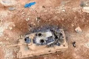 Xe tăng Leopard 2A4 Ukraine bị loại khỏi vòng chiến đấu.