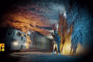 Hệ thống tên lửa tự hành của Hezbollah trong đường hầm.