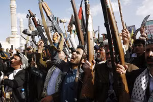 Chiến binh thuộc lực lượng Houthi.