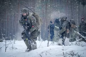 Binh sĩ Đức tham gia tập trận chung với Litva đầu năm 2024.
