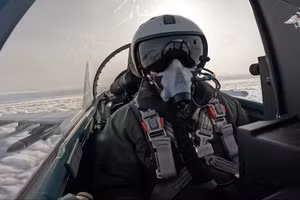 Tiêm kích Su-35S làm nhiệm vụ chiến đấu hôm 26 tháng 11.