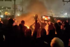 Biểu tình ở thủ đô Tehran, Iran.