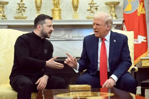 Tổng thống Ukraine Zelensky và Tổng thống Mỹ Donald Trump đấu khẩu tại Nhà Trắng hôm 28 tháng 2.