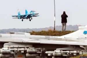 Tiêm kích Su-27 của Ukraine.