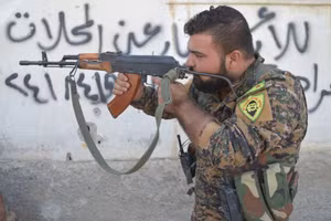 Chiến binh người Kurd.