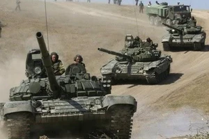 Lực lượng xe tăng Nga.
