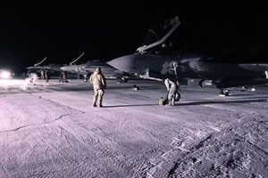 Tiêm kích F-35A của Mỹ trong một lần xuất hiện tại Greenland.