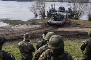 Quân đội Ba Lan trong một cuộc tập trận. 