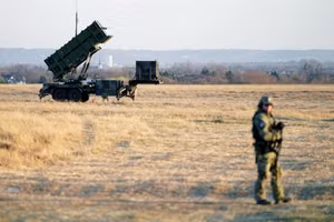 Hệ thống Patriot gần sân bay Rzeszow-Jasionka ở Ba Lan.