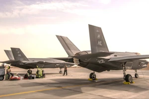 Tiêm kích F-35 của Mỹ tại Jordan.